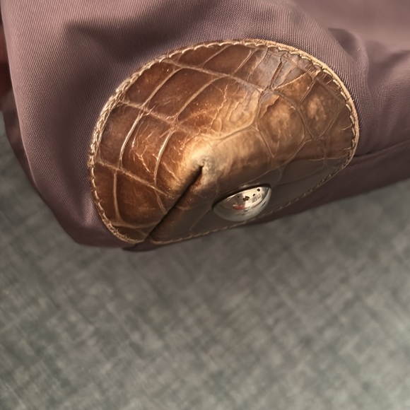 Prada Vintage Purple Tote with Brown Accents - Picture 10 of 14